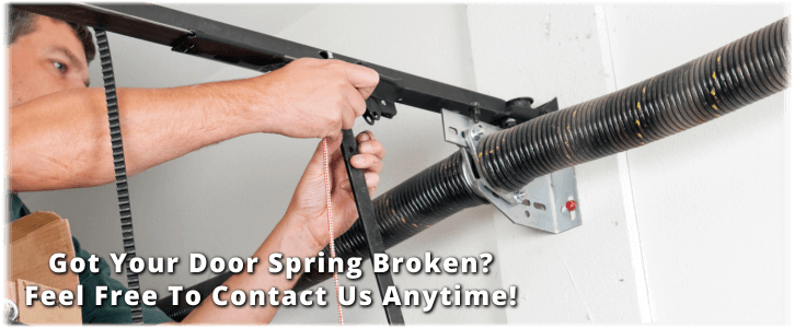 Broken Garage Door Spring Antelope CA